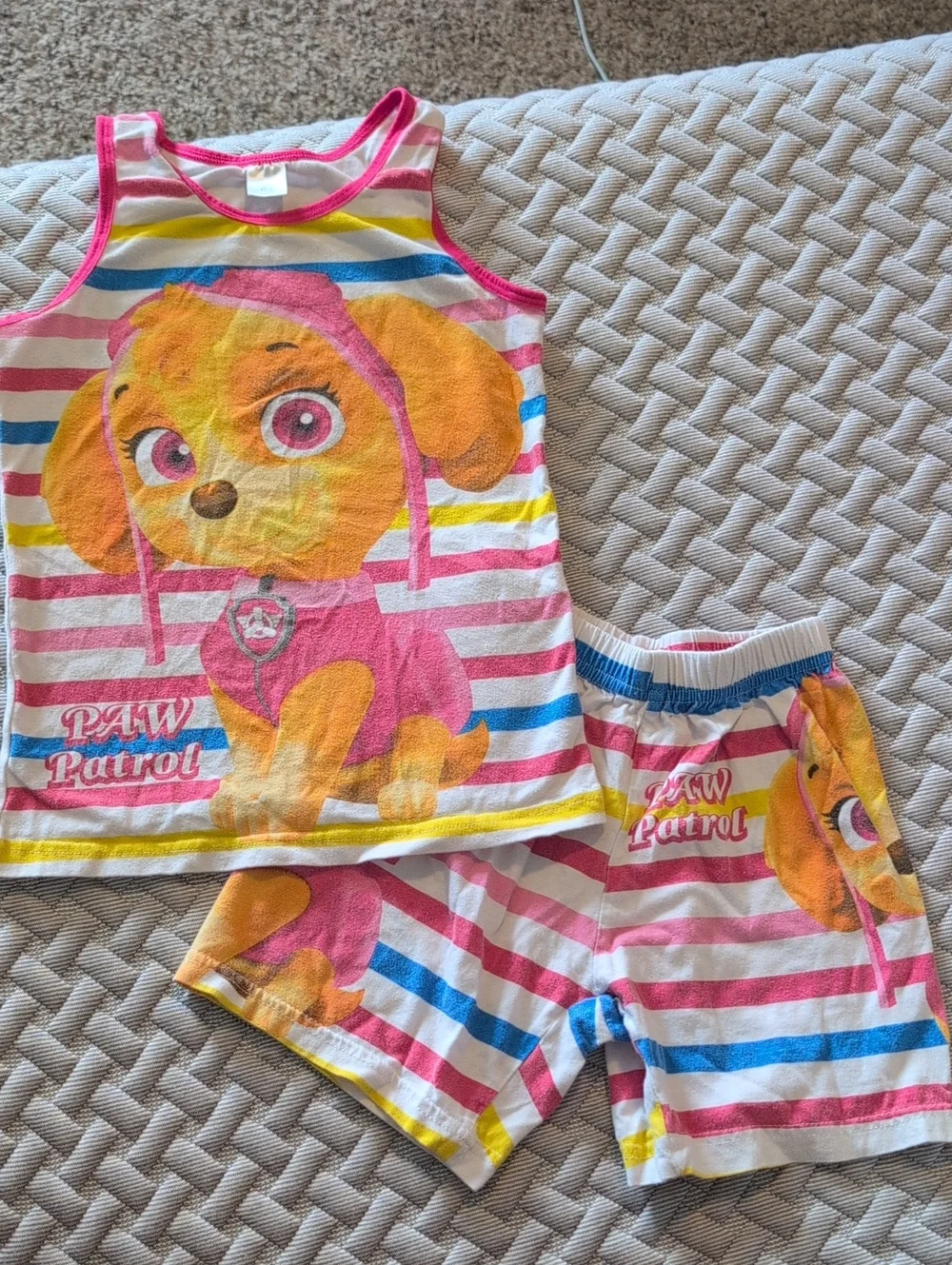 Paw Patrol Pink, Yellow & Blue Skye Tank Top and Shorts Set